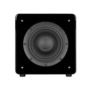 S10 Subwoofer in black gloss front view with no grille